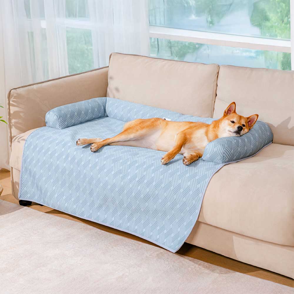 Cubierta de sofá para perros con almohadilla antideslizante y refrigerante - Chill Guard