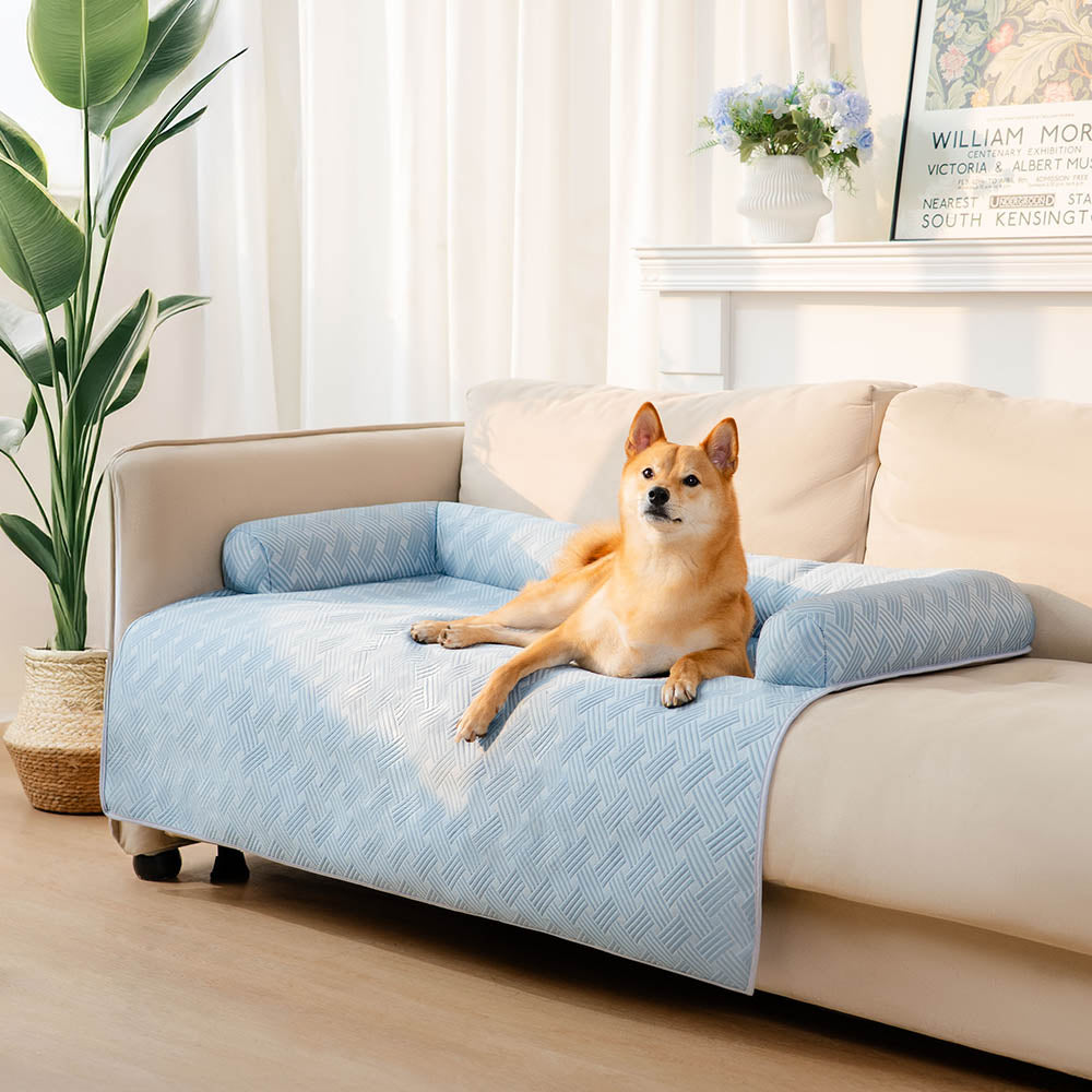 Cubierta de sofá para perros con almohadilla antideslizante y refrigerante - Chill Guard