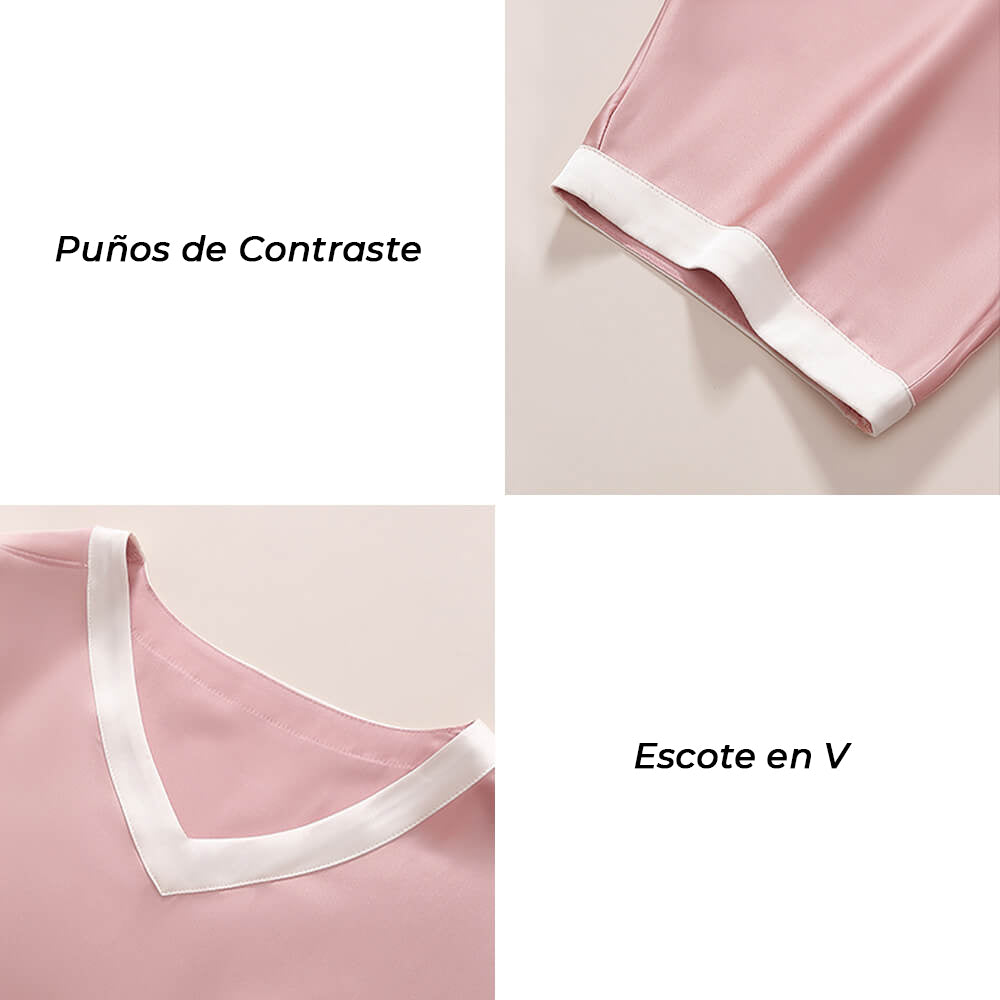 Conjunto de pijama para parejas de manga corta, transpirable, ultrasuave y refrescante