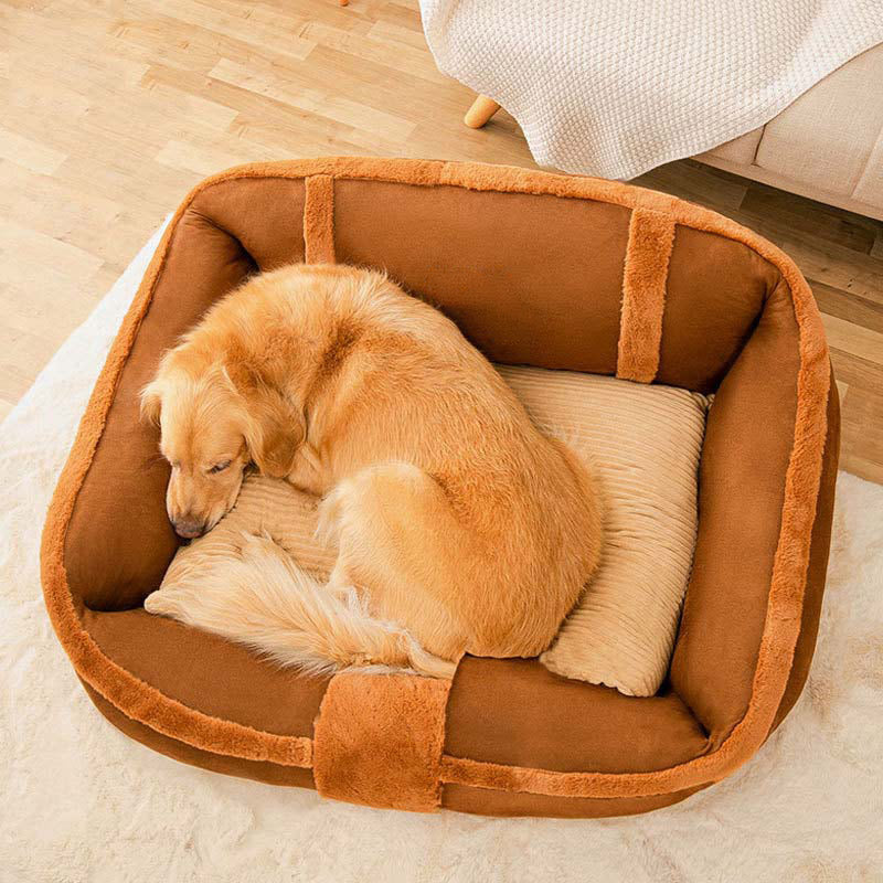 Sofá cama vintage grande y acogedor para perros