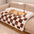 Cubierta Protectora de Muebles y Alfombra Acogedora de Cuadros Crema para Perros
