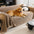 Cream Textured Jacquard Design Sofa Decorative Throw Couch Cover