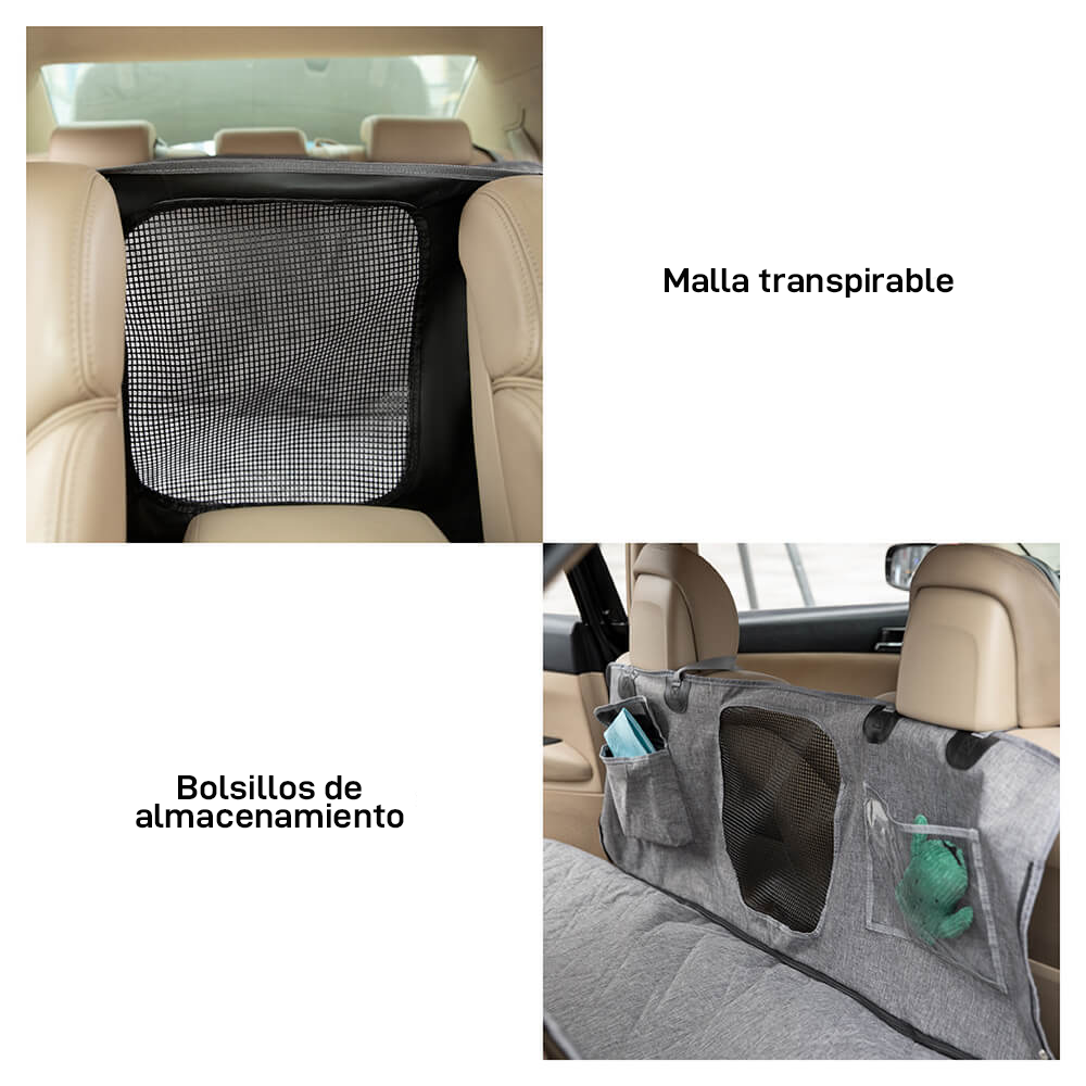 Cubierta de asiento de coche para perros resistente a los arañazos impermeable de tela Oxford catiónica