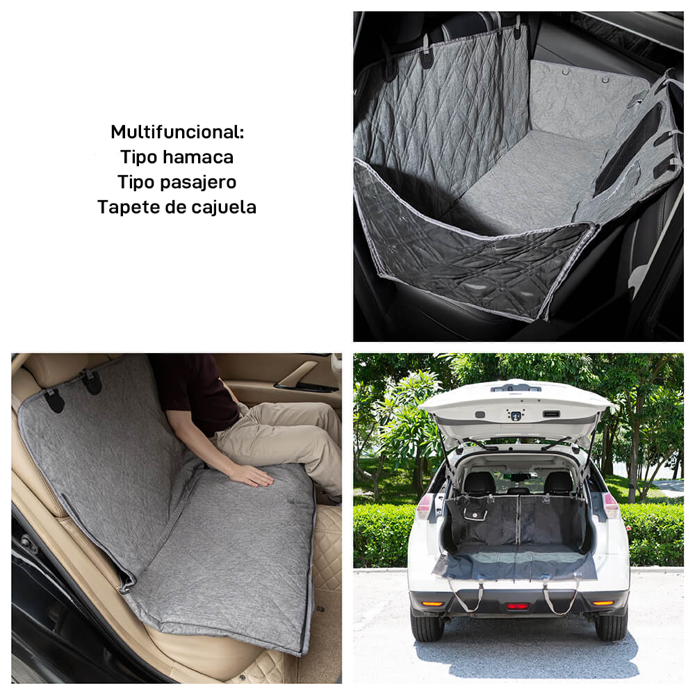 Cubierta de asiento de coche para perros resistente a los arañazos impermeable de tela Oxford catiónica