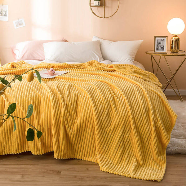 Manta de cama con sofá de terciopelo de leche de doble cara