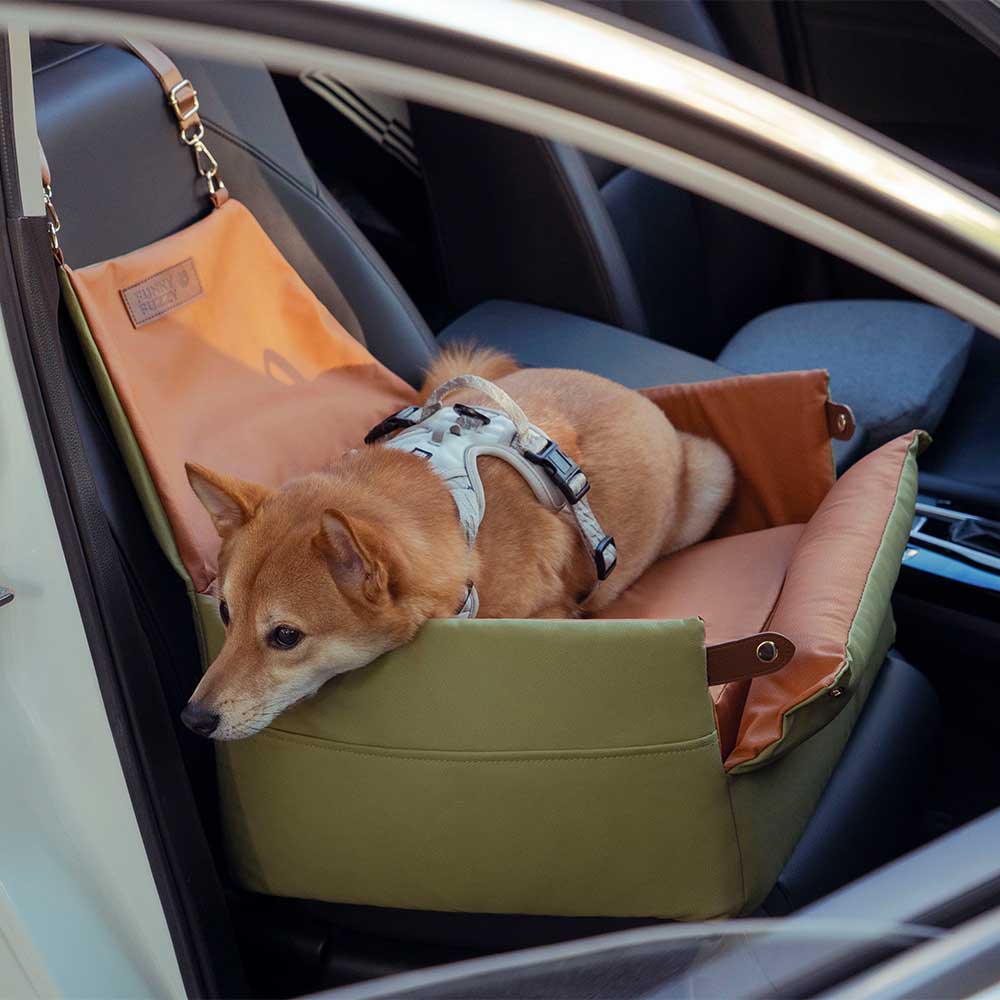 Asiento elevador para coche para perros de lujo con piel sintética elevada - Urban Voyager