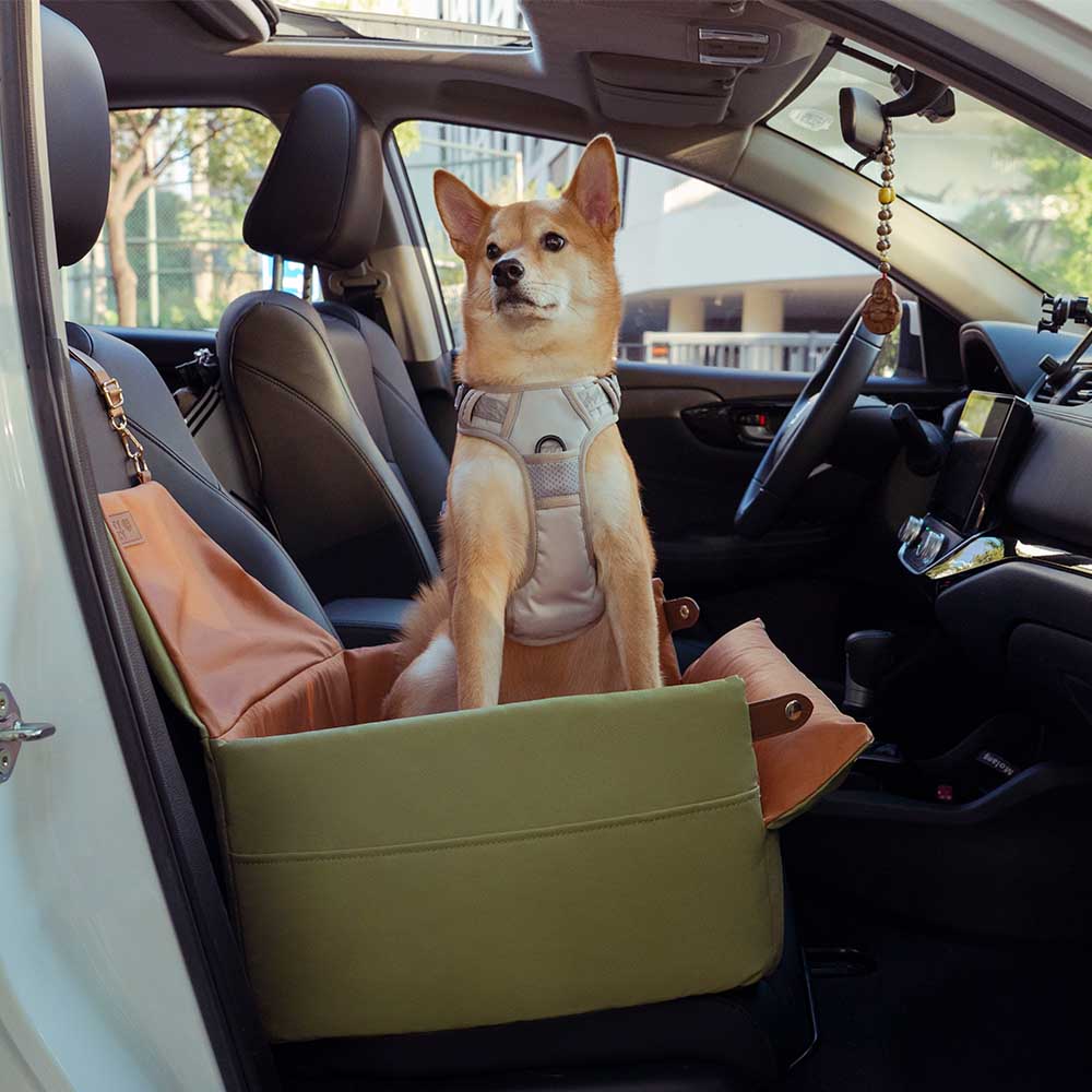 Asiento elevador para coche para perros de lujo con piel sintética elevada - Urban Voyager