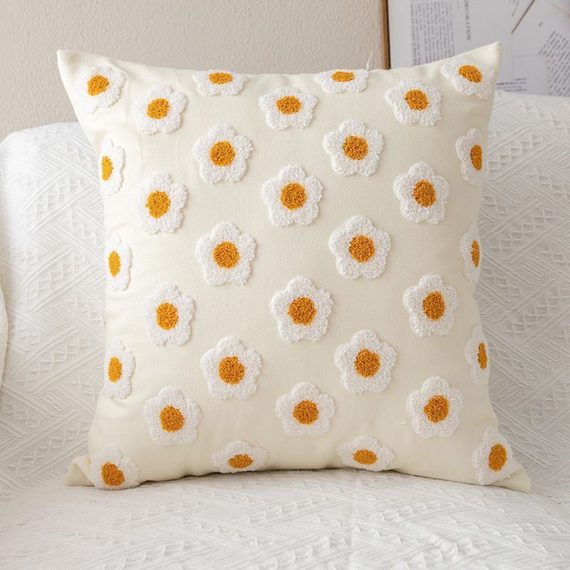 Almohada de almohada de sofá almohada de margarita
