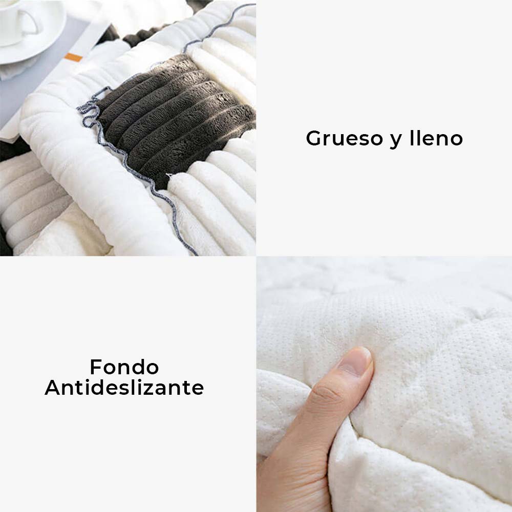 Color de Crema Grande Cuadro Fuzzy Mascota Perro Manta Cama Sofá Cobertura