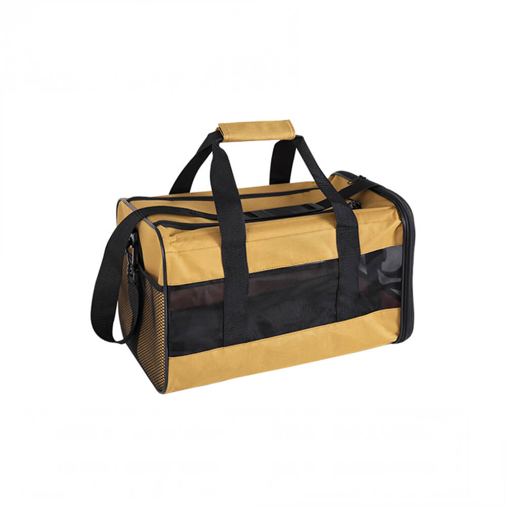 Bolsa transportadora plegable ligera para perros y gatos de malla transpirable