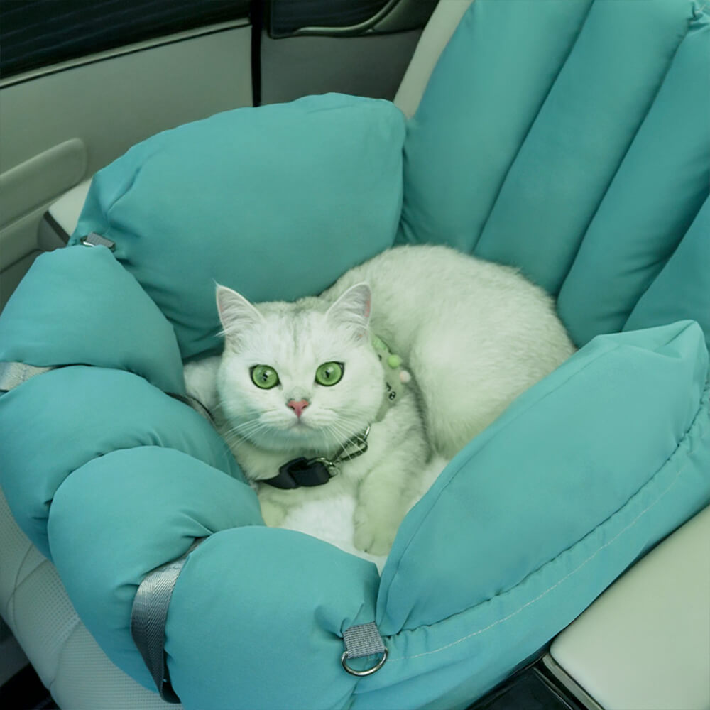 Asiento de coche y bolsa de transporte para perros y gatos, portátil, convertible y blando