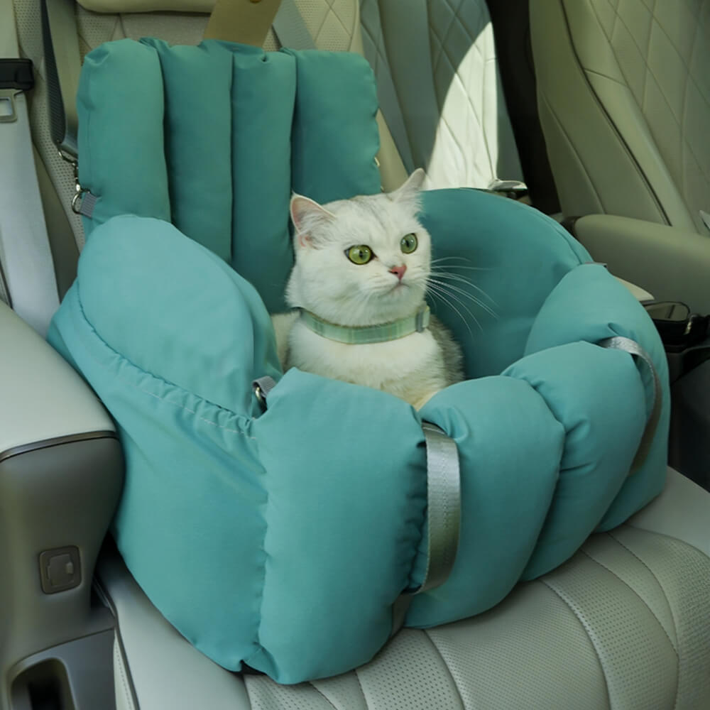 Asiento de coche y bolsa de transporte para perros y gatos, portátil, convertible y blando