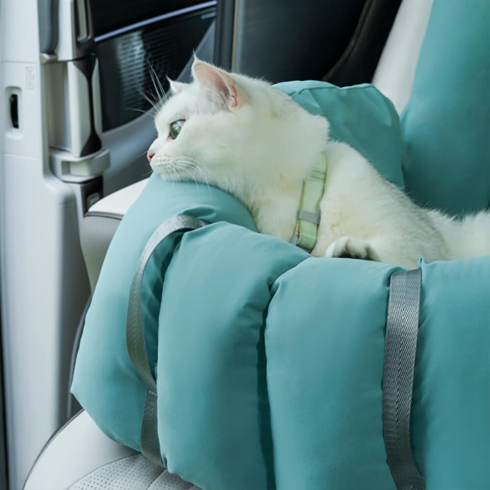 Asiento de coche y bolsa de transporte para perros y gatos, portátil, convertible y blando