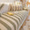 Stripe de lino de algodón Anti-scratch muebles protector de sofá cubierta del sofá