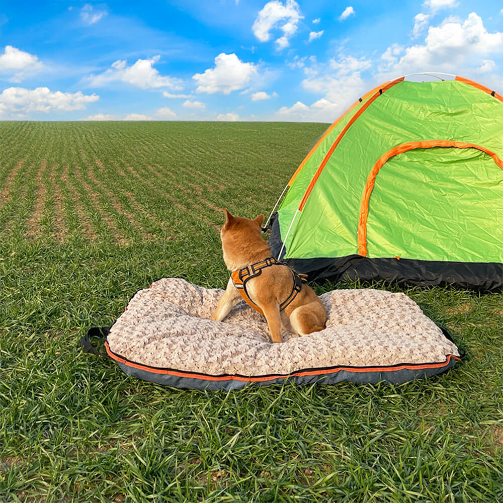 Manta para perros portátil a prueba de agua plegable con cremallera para exterior