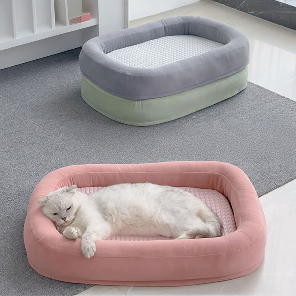 Cama ortopédica lavable y funcional para perros y gatos