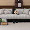 Cubierta moderna de Herringbone Chenille Chenille anti-scratch sin deslizamiento