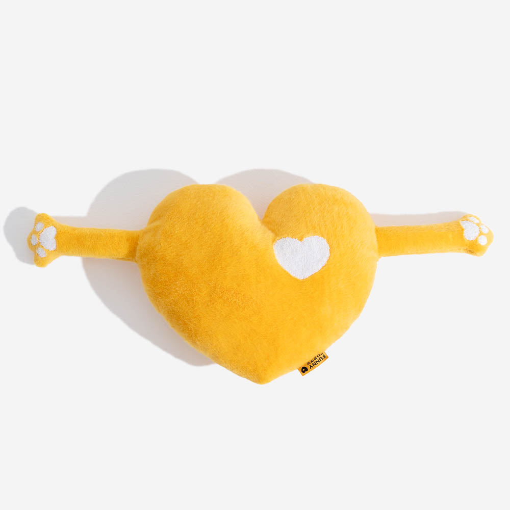 FUNNYFUZZY - Almohada de peluche acogedora con forma de corazón