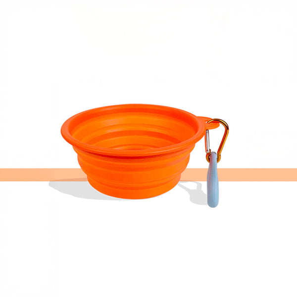 Comedero portátil de silicona plegable y expandible para perros & Cuencos de agua