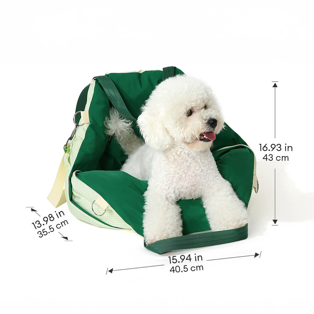 Mochila para asiento de coche portátil, impermeable, plegable, para perros y gatos