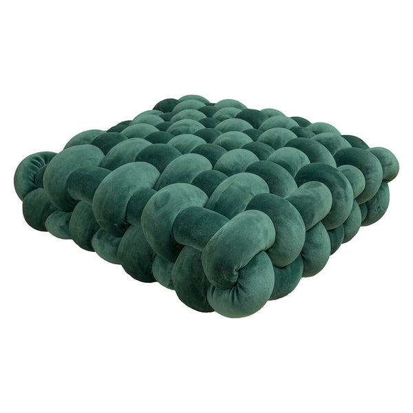 Square suave textura tejida almohada decorativa de cojín para el hogar