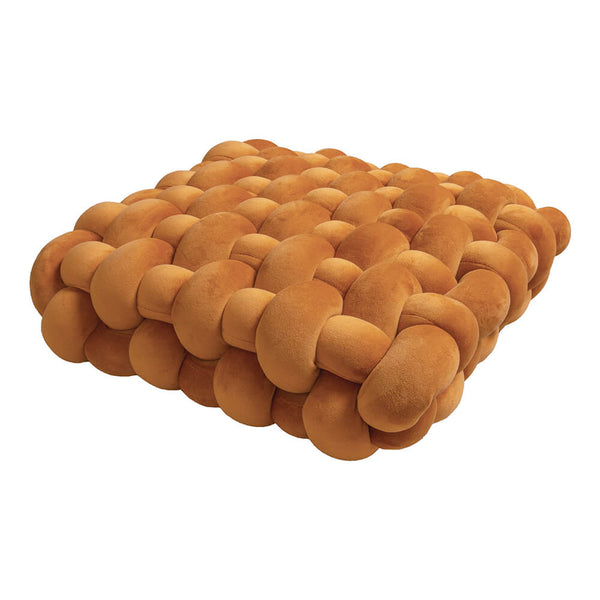 Square suave textura tejida almohada decorativa de cojín para el hogar