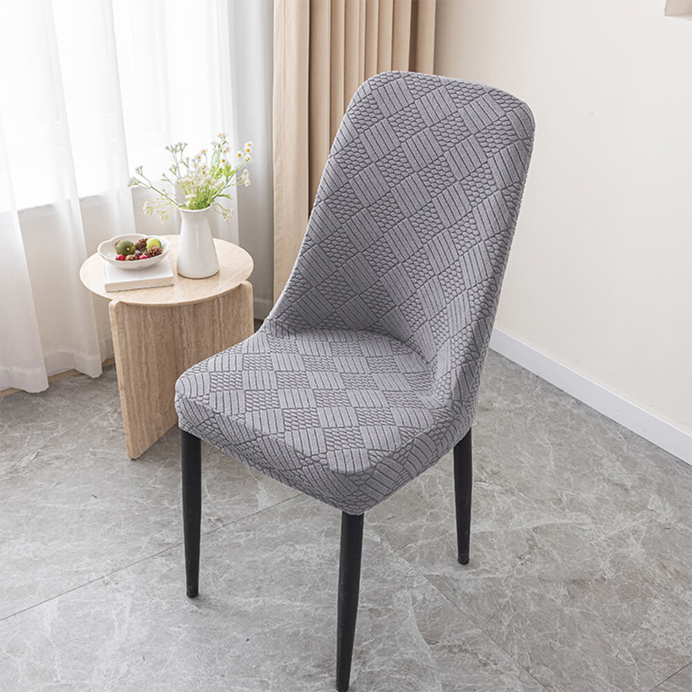 Funda de silla de comedor de jacquard elástico removible y lavable para silla Parson