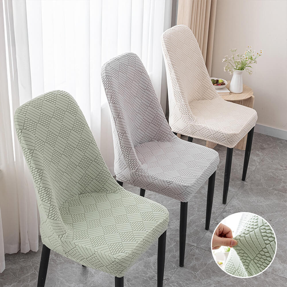 Funda de silla de comedor de jacquard elástico removible y lavable para silla Parson