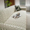 Patrón de oído de trigo texturizado Jacquard Fleece Magic Couch Couch