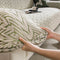 Patrón de oído de trigo texturizado Jacquard Fleece Magic Couch Couch