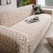 Patrón de oído de trigo texturizado Jacquard Fleece Magic Couch Couch