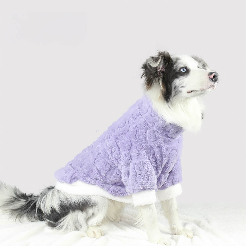 Pijama para perros de polar de doble cara ultra suave y cálido