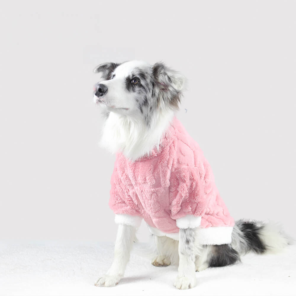 Pijama para perros de polar de doble cara ultra suave y cálido