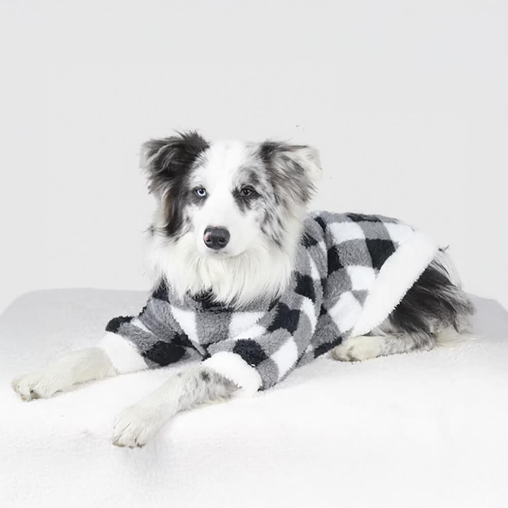 Pijama para perros de polar de doble cara ultra suave y cálido