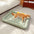 Mat para perros a prueba de agua, resistente a rayones y de temporada todo el año con diseño bicolor
