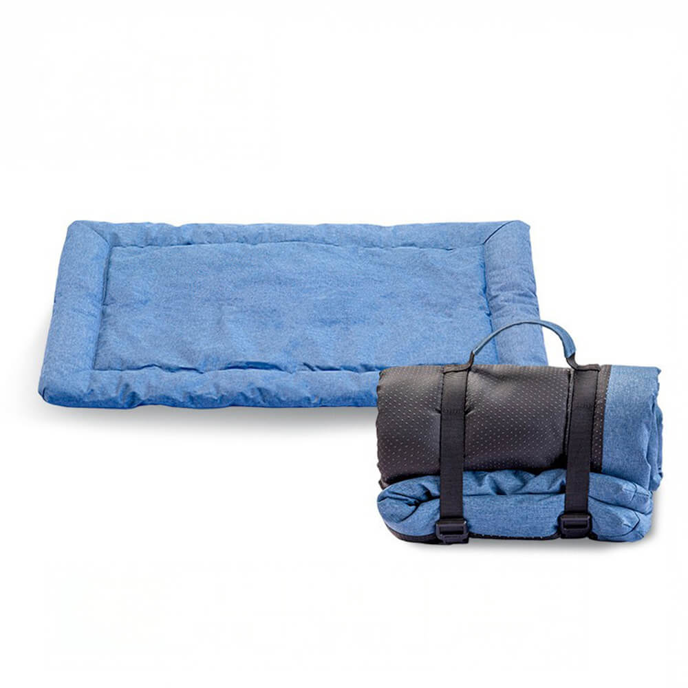 Estera de mascotas plegable y resistente al agua estilo utilitario para exteriores, para auto y camping