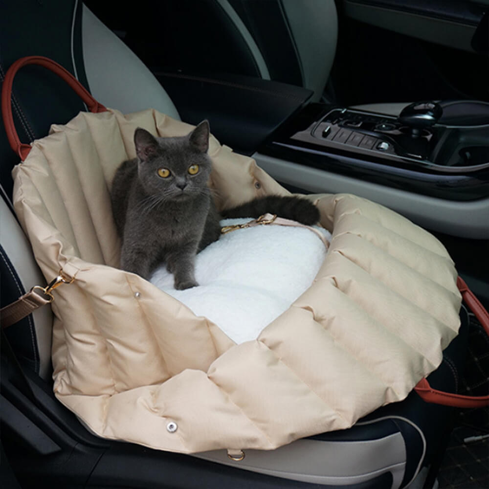 Bolsa para mascotas portátil y expandible para el automóvil de Shell Fashion