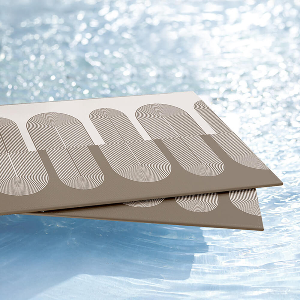 Funda de sofá de seda helada geométrica transpirable, antideslizante y resistente a rayones