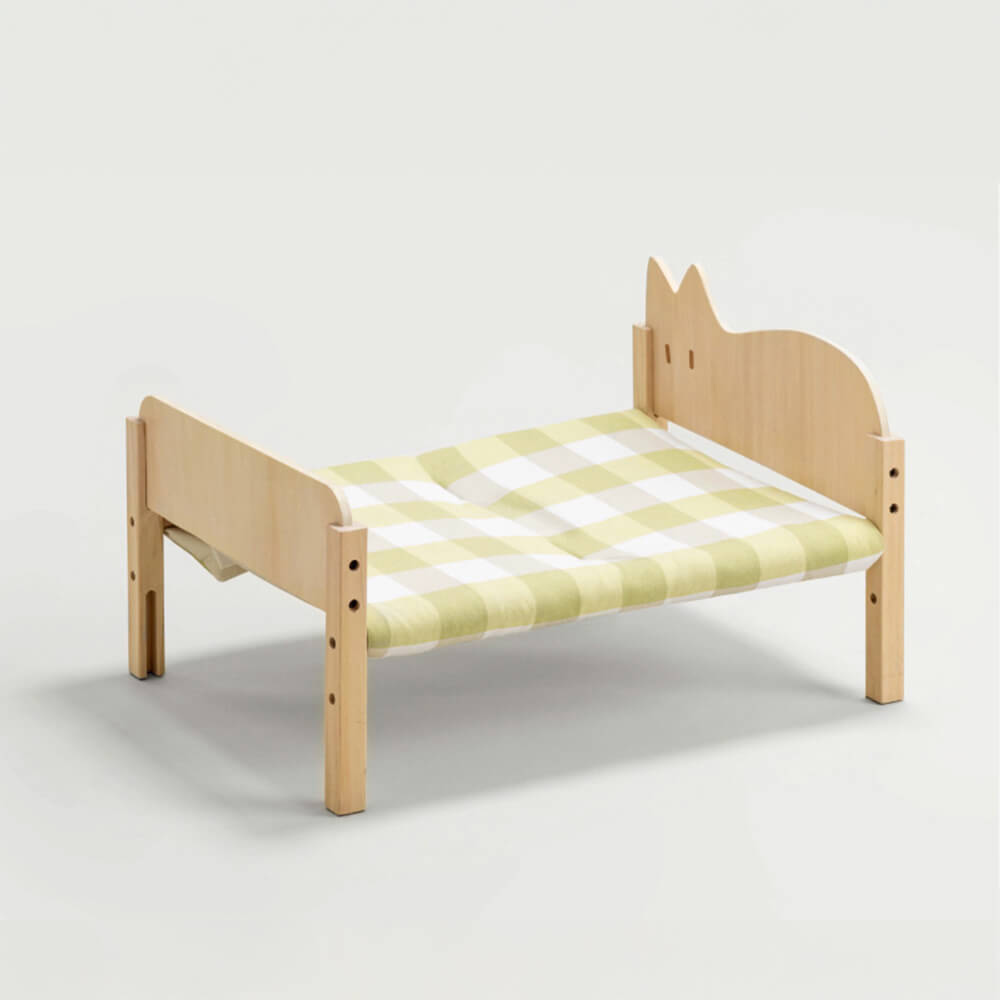 Cama para gatos de madera apilable y duradera