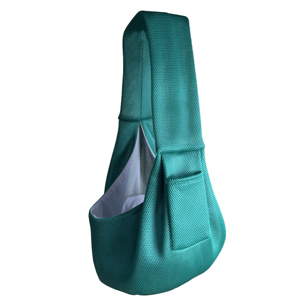 Bolsa transportadora para gatos y perros de malla transpirable, ligera y portátil con bandolera para viajar
