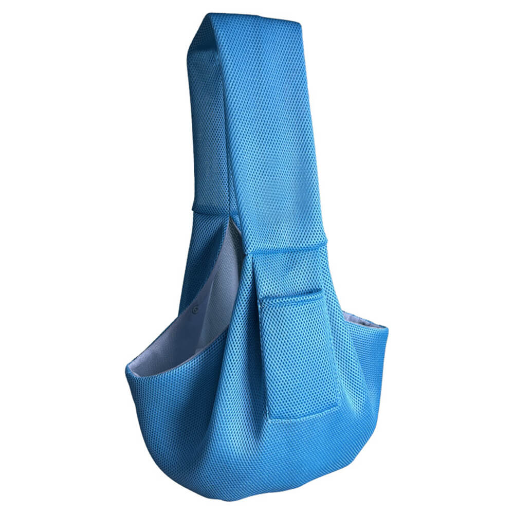 Bolsa transportadora para gatos y perros de malla transpirable, ligera y portátil con bandolera para viajar