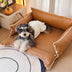 Faux cuero impermeable látex protector de látex sofá cama para perros