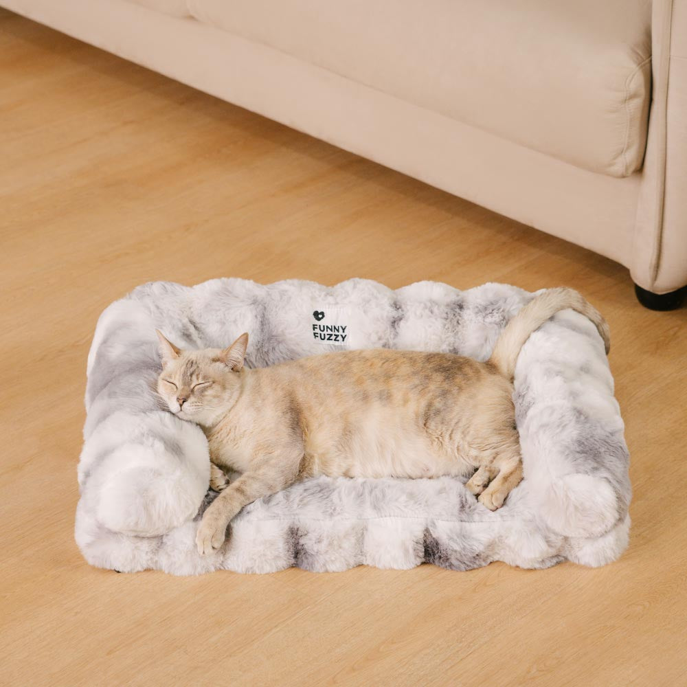 Sofá cama para gatos esponjoso, grueso, cómodo y relajante