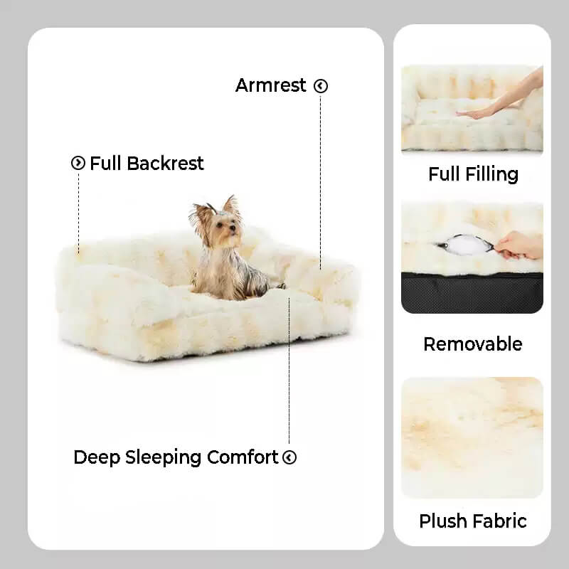 Sofá cama para gatos esponjoso, grueso, cómodo y relajante