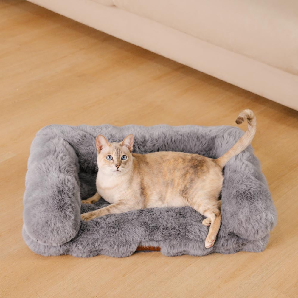 Sofá cama para gatos esponjoso, grueso, cómodo y relajante