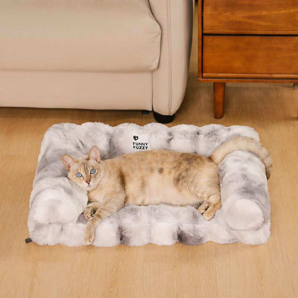 Sofá cama para gatos esponjoso, grueso, cómodo y relajante