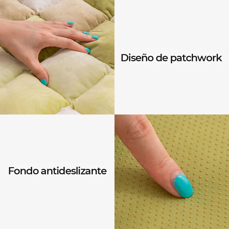 Funda de sofá lavable con cojín de asiento de ventana de terciopelo suave