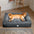 Cama para perro grande ortopédica y totalmente impermeable con soporte envolvente
