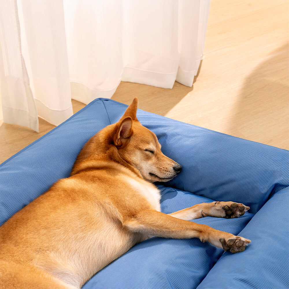 Cama para perro grande ortopédica y totalmente impermeable con soporte envolvente