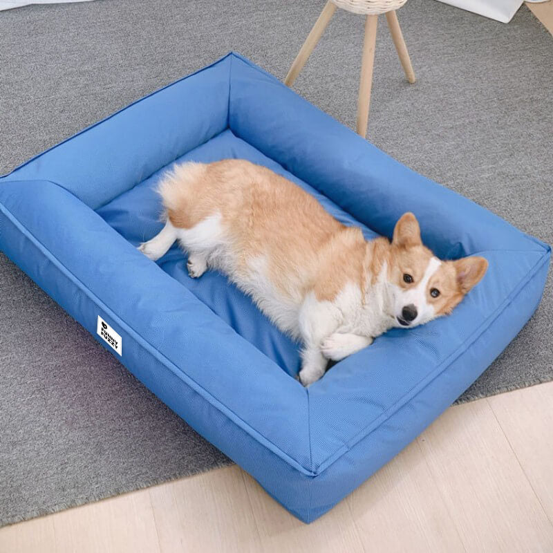 Cama para perro grande ortopédica y totalmente impermeable con soporte envolvente